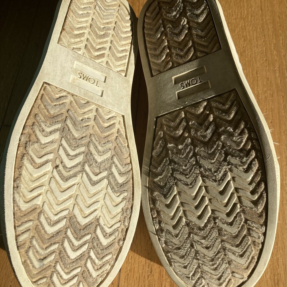 Toms Cordones Cupsole Youth 3 Sneakers Multicolor Canvas Round‎ Toe Lace Up - Picture 7 of 8